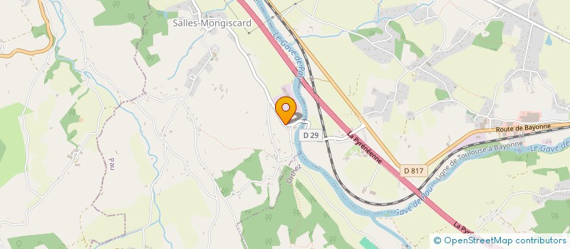 localisation de l'entreprise TRANSPORTS LARROUTURE à SALLES-MONGISCARD
