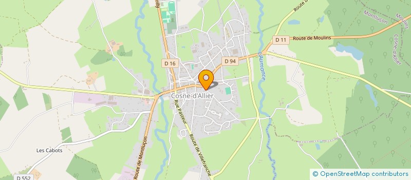 localisation de l'entreprise TRANSPORTS LARVARON SE à COSNE-D'ALLIER