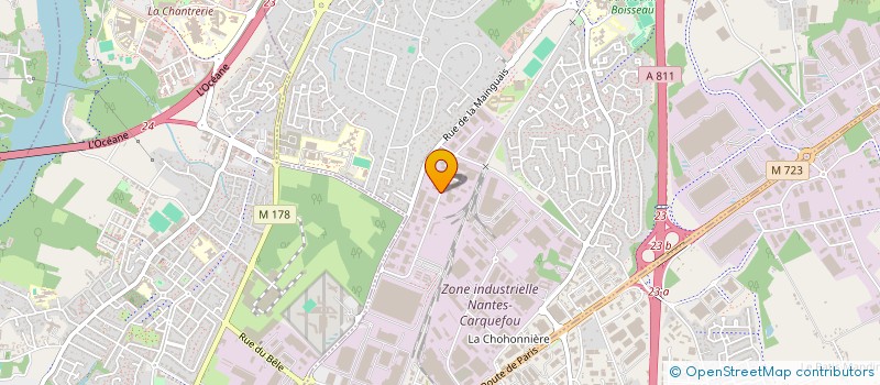 localisation de l'entreprise TRANSPORTS LAS à CARQUEFOU