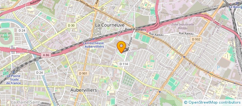 localisation de l'entreprise TRANSPORTS LASBEUR à AUBERVILLIERS