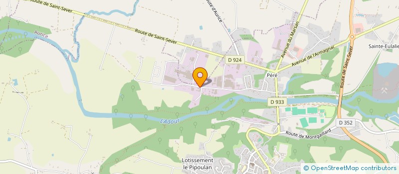 localisation de l'entreprise TRANSPORTS LAUQUE à SAINT-SEVER