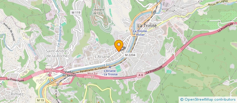 localisation de l'entreprise TRANSPORTS LAURENS à NICE