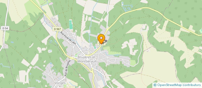 localisation de l'entreprise TRANSPORTS LAVOINE à BRUYERES-ET-MONTBERAULT