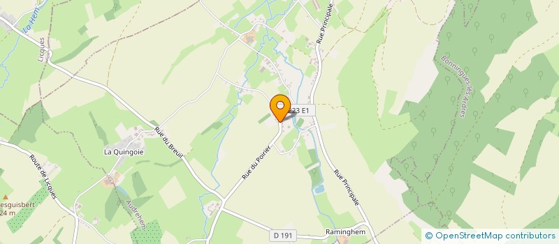 localisation de l'entreprise TRANSPORTS LCDA  AUDREHEM