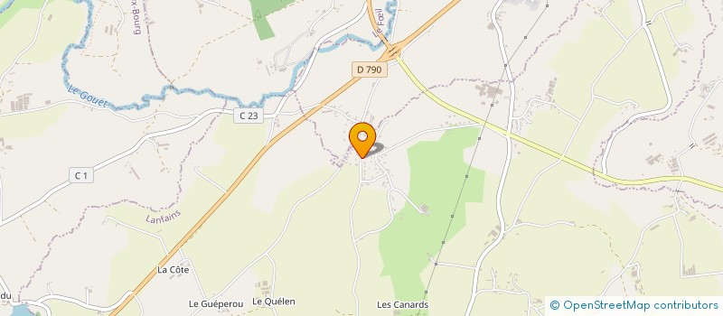 localisation de l'entreprise TRANSPORTS LE BORGNE NICOLAS à LE VIEUX-BOURG