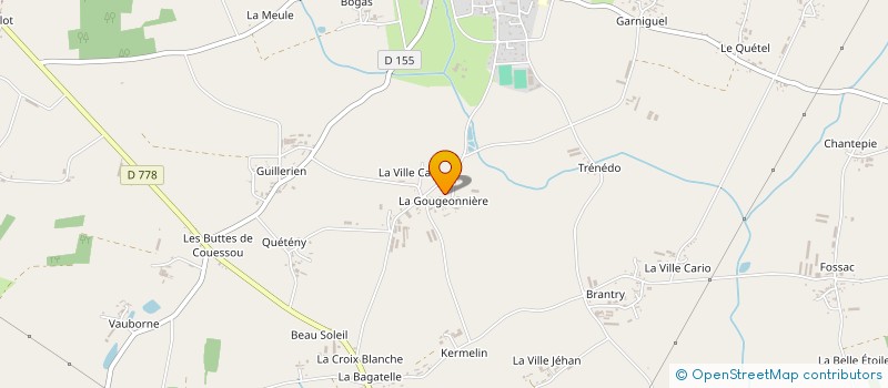 localisation de l'entreprise TRANSPORTS LE BRIS à FORGES DE LANOUEE