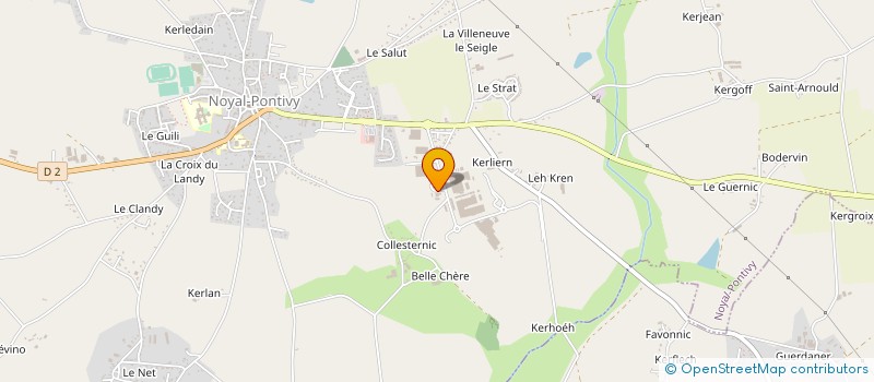 localisation de l'entreprise TRANSPORTS LE HIR à SAINT-GERAND-CROIXANVEC
