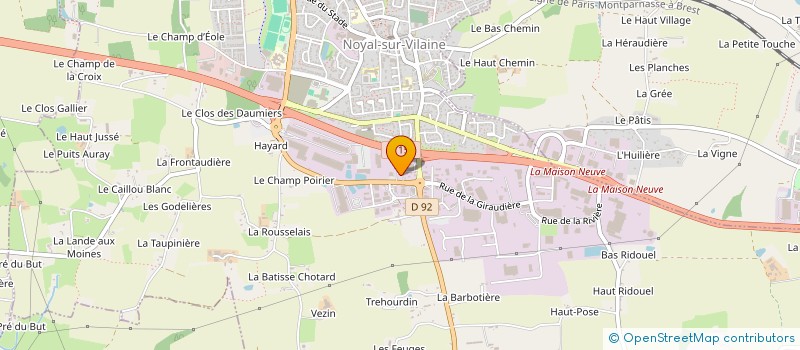 localisation de l'entreprise TRANSPORTS LECOQ  NOYAL-SUR-VILAINE