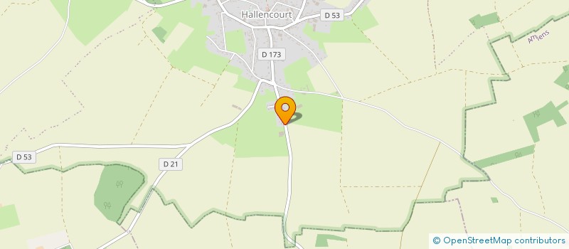 localisation de l'entreprise TRANSPORTS LEDOCQ  HALLENCOURT