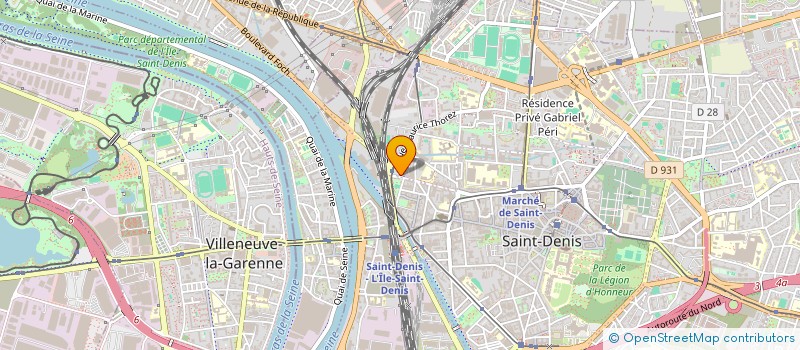 localisation de l'entreprise TRANSPORTS LEFAURE-RULLIER à SAINT-DENIS