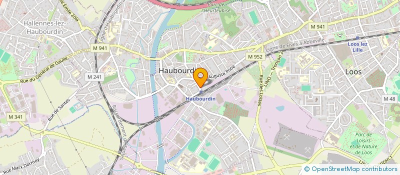 localisation de l'entreprise TRANSPORTS LEFEBVRE  HAUBOURDIN