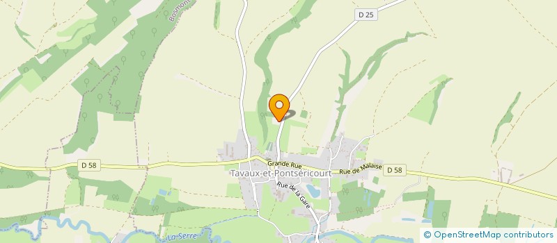 localisation de l'entreprise TRANSPORTS LEFEBVRE ET FREDERIC  TAVAUX-ET-PONTSERICOURT