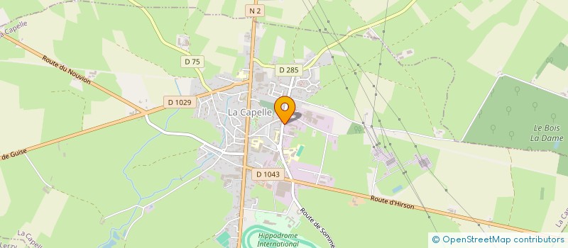 localisation de l'entreprise TRANSPORTS LEFEVRE à LA CAPELLE