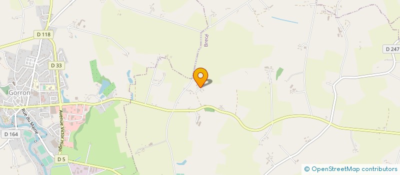 localisation de l'entreprise TRANSPORTS LEFEVRE  BRECE