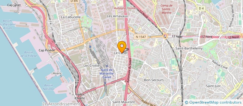 localisation de l'entreprise TRANSPORTS LEFOUR-MASSICOT à MARSEILLE