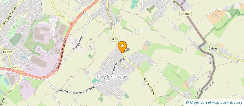 localisation de l'entreprise TRANSPORTS LEGER  SAILLY-LEZ-LANNOY