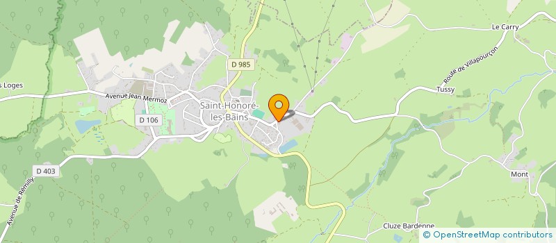 localisation de l'entreprise TRANSPORTS LEMOINE ET FILS à SAINT-HONORE-LES-BAINS