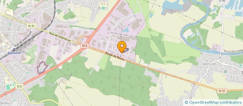 localisation de l'entreprise TRANSPORTS LENGELE FRERES ET COMPAGNIE à VILLENEUVE-SAINT-GERMAIN