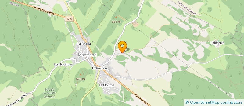localisation de l'entreprise TRANSPORTS LEO à MONTROND
