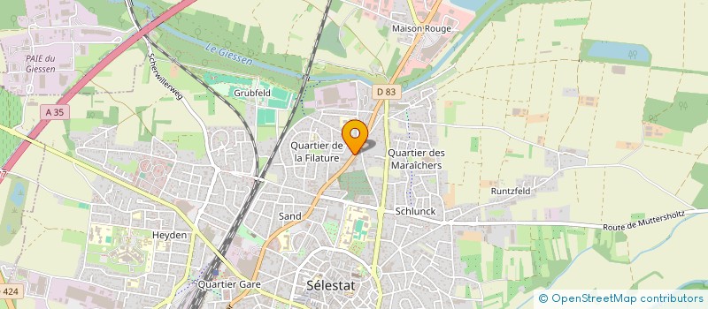 localisation de l'entreprise TRANSPORTS LEONHART SARL à SELESTAT