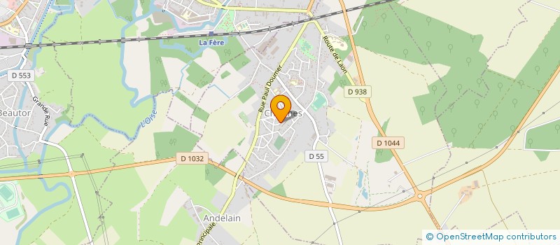 localisation de l'entreprise TRANSPORTS LERICHE ET ASSOCIES à VENDEUIL
