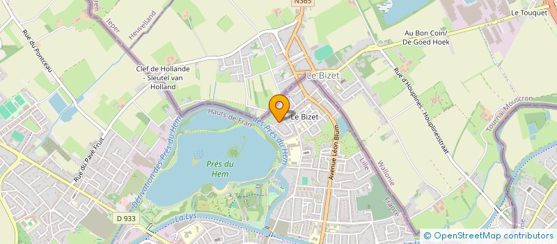localisation de l'entreprise TRANSPORTS LEROY SARL à ARMENTIERES