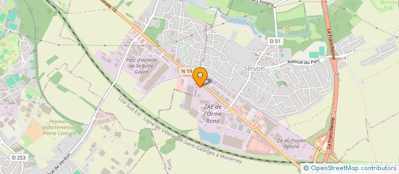 localisation de l'entreprise TRANSPORTS LETTOLI  SERVON