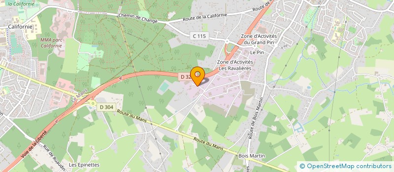 localisation de l'entreprise TRANSPORTS LEVEAU à CHANGE