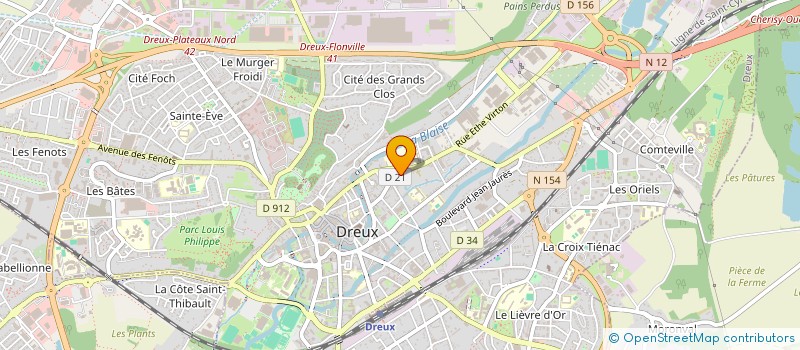 localisation de l'entreprise TRANSPORTS LEVEQUE LH à DREUX