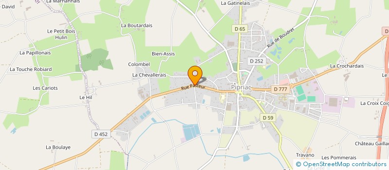 localisation de l'entreprise TRANSPORTS LGD à PIPRIAC