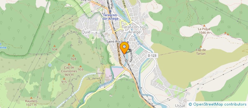localisation de l'entreprise TRANSPORTS LIEURES à TARASCON-SUR-ARIEGE