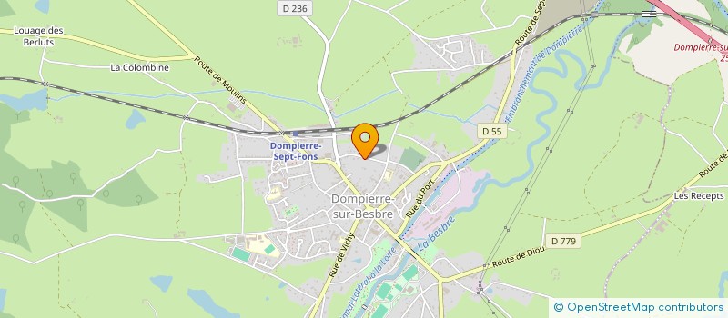 localisation de l'entreprise TRANSPORTS LIGEROT à SAINT-POURCAIN-SUR-BESBRE