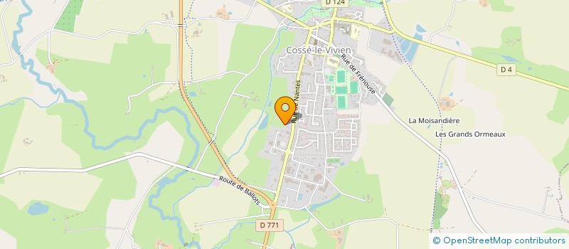 localisation de l'entreprise TRANSPORTS LINAIS à COSSE-LE-VIVIEN