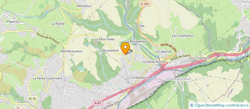 localisation de l'entreprise TRANSPORTS LIOTIER à SAINT-JOSEPH