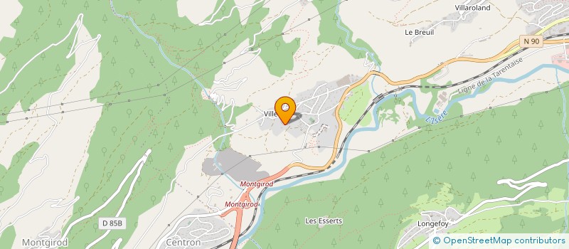 localisation de l'entreprise TRANSPORTS LJ à AIME-LA-PLAGNE