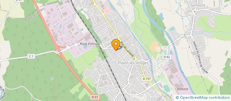 localisation de l'entreprise TRANSPORTS LOBISOMMER  THAON-LES-VOSGES