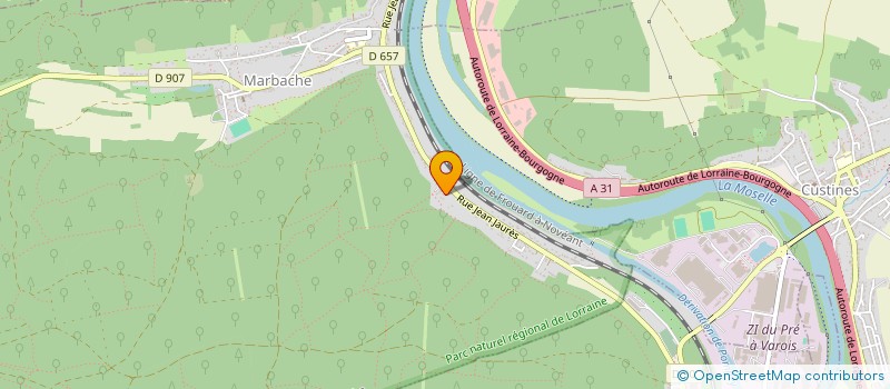 localisation de l'entreprise TRANSPORTS LOCATION BOUZON FRERES SARL  MARBACHE