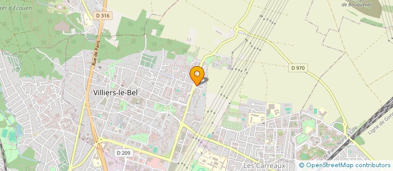 localisation de l'entreprise TRANSPORTS LOCATION DUGUET à VILLIERS-LE-BEL