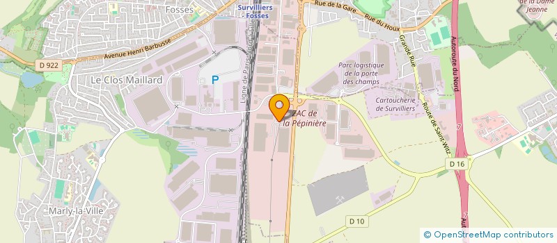 localisation de l'entreprise TRANSPORTS LOCATION SERVICES TLS à SAINT-WITZ