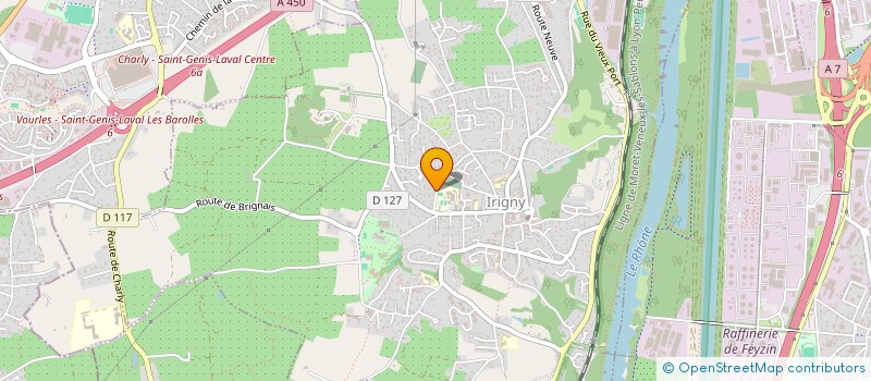 localisation de l'entreprise TRANSPORTS LOCATION TARDY  IRIGNY