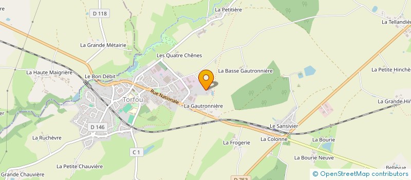localisation de l'entreprise TRANSPORTS LOCATIONS ROBICHON à SEVREMOINE