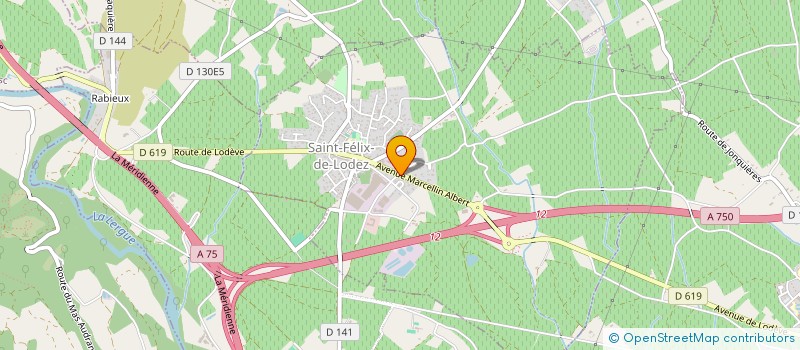 localisation de l'entreprise TRANSPORTS LODEZIENS à SAINT-FELIX-DE-LODEZ