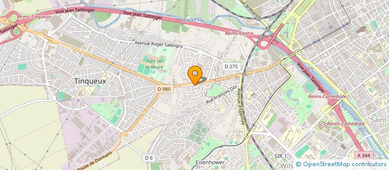 localisation de l'entreprise TRANSPORTS LOGISTIQUE MARNE  REIMS