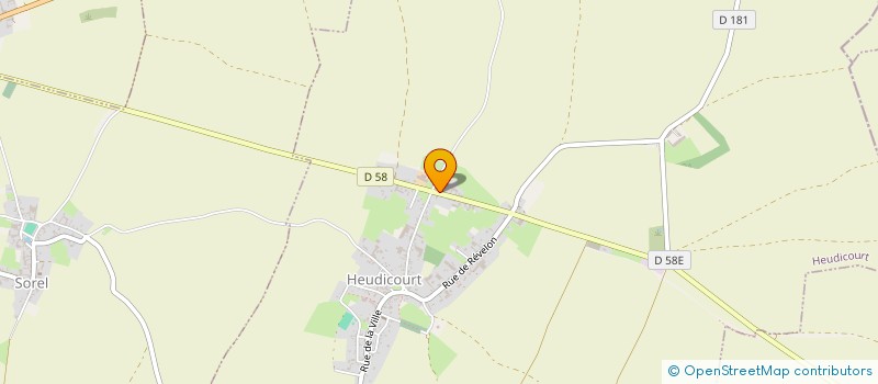 localisation de l'entreprise TRANSPORTS LOGISTIQUES D'HEUDICOURT  HEUDICOURT