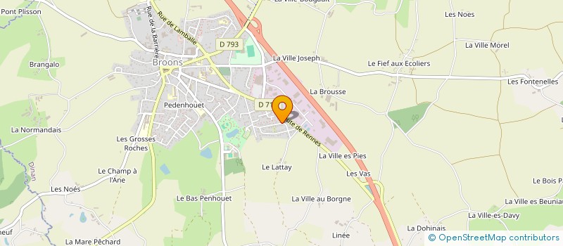 localisation de l'entreprise TRANSPORTS LOIC MORDEL  BROONS