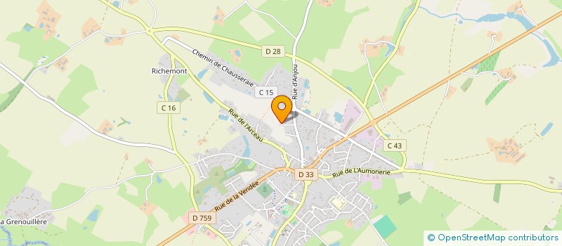 localisation de l'entreprise TRANSPORTS LOISEAU AURELIEN à NUEIL-LES-AUBIERS