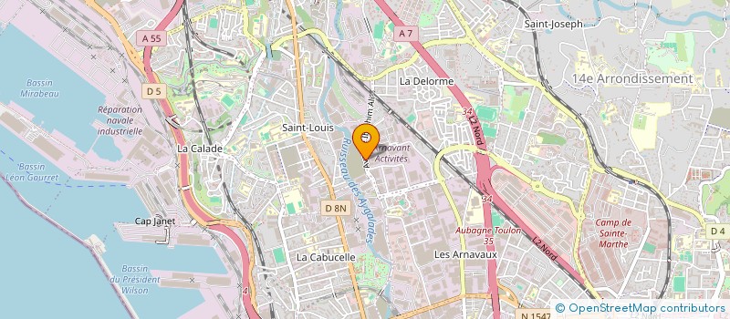 localisation de l'entreprise TRANSPORTS LOS PATRICE à MARSEILLE 15EME