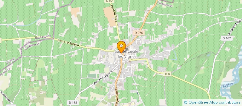 localisation de l'entreprise TRANSPORTS LOUIS FOURNIER ET COMPAGNIE  SAINTE-CECILE-LES-VIGNES