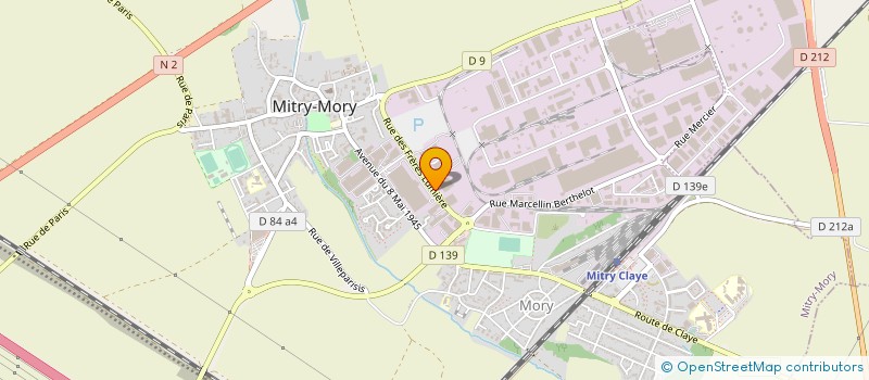 localisation de l'entreprise TRANSPORTS LUCAS LEFEVRE à MITRY-MORY