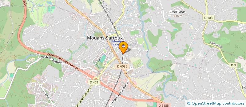 localisation de l'entreprise TRANSPORTS LUCIANO  MOUANS-SARTOUX